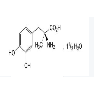 (2s) -2-Amino-3- (3,4-Dihydroxyphenyl) -2-methylpropansäure-Sesquihydrat (L-Methyldopa-Sesquihydrat).